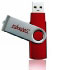 Takems 4GB MEM-Drive Mini Rubber, Red (TMS4GUMIR1R02)