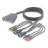 BELKIN KVM CA 2 PUERTOS A USB CON AUDIO Y CON CABLES INTEGRADOS (F1DL102UEA)