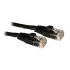 Cablestogo 1ft Cat5E 350MHz Snagless Patch Cable Black (26969)