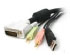 Startech.com 10 ft. 4-in-1 USB, DVI, Audio, and Microphone KVM Switch Cable (USBDVI4N1A10)