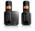 Philips CD1702B 2 microtelfonos serie 1000, negro Telfono inalmbrico (CD1702B/23)