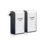 Tp-link 200Mbps Powerline Ethernet Adapter Kit, Mini Size, HomePlug AV, Twin Pack (TL-PA201ST)