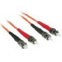 Cablestogo 1m ST/ST Duplex 62.5/125 Multimode Fibre Cable  (85000)