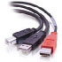 Cablestogo USB B/USB A Y-Cable (81578)