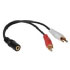 Cablestogo Value Series 3.5mm Stereo Jack/RCA Plug x2 Y-Cable (80134)
