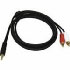 Cablestogo Value Series 3.5mm Stereo Plug/RCA Plug x2 Y-Cable (80133)