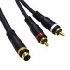 Cablestogo 2m Velocity S-Video/RCA-Type Stereo Audio Combination Cable (80223)