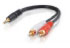 Cablestogo Value Series 3.5mm Stereo Plug/RCA Plug x2 Y-Cable (80132)