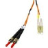Cablestogo 15m LC/ST Duplex 62.5/125 Multimode Fibre Cable with Clips (85078)