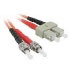 Cablestogo 1m ST/SC LSZH Duplex 62.5/125 Multimode Fibre Patch Cable (85223)
