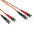 Cablestogo 1m ST/ST LSZH Duplex 62.5/125 Multimode Fibre Patch Cable (85207)