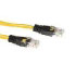 Advanced cable technology CAT5E UTP cross-over patchcable yellow with black connectorsCAT5E UTP cross-over patchcable yellow with black connectors (IB3105)