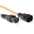 Intronics 230V connection cable C13 lockable - C14 orange230V connection cable C13 lockable - C14 orange (AK5037)