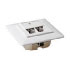Intronics In-Wall Box shielded 2 ports German StyleIn-Wall Box shielded 2 ports German Style (FA5009)