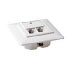 Intronics In-Wall Box unshielded 2 ports German StyleIn-Wall Box unshielded 2 ports German Style (FA6008)