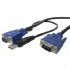 Startech.com Cable para KVM USB Ultra Delgado 2-en-1 de 15 pies (SVECONUS15)