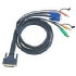 Aten PS/2 KVM Cable, 1.8m (2L-1701P)