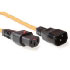 Intronics 230V connection cable C13 lockable - C14 orange230V connection cable C13 lockable - C14 orange (AK5038)