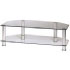 Hama LCD/Plasma TV Rack, 1000 mm, two shelves, aluminium/clear glass (00011722)
