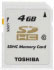 Toshiba SDHC Professional 4GB (SD-T04GJ(BL4)