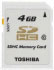 Toshiba SDHC Professional 4GB (SD-T04GJ(BL4) Toshiba SDHC Professional 4GB (SD-T04GJ(BL4)