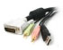 Startech.com 15 ft. 4-in-1 USB, DVI, Audio, and Microphone KVM Switch Cable (USBDVI4N1A15)