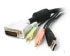 Startech.com 6 ft. 4-in-1 USB, DVI, Audio, and Microphone KVM Switch Cable (USBDVI4N1A6) Startech.com 6 ft. 4-in-1 USB, DVI, Audio, and Microphone KVM Switch Cable (USBDVI4N1A6)