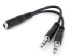 Startech.com Adaptador Divisor de Auriculares de 3,5mm de 4 Pines a 2x de 3,5mm de 3 Pines - H/M (MUYHSFMM) Startech.com Adaptador Divisor de Auriculares de 3,5mm de 4 Pines a 2x de 3,5mm de 3 Pines - H/M (MUYHSFMM)