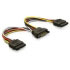 Delock Cable Power SATA 15pin > 2x SATA HDD ? straight (60105) Delock Cable Power SATA 15pin > 2x SATA HDD ? straight (60105)