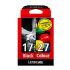 Lexmark Combo-Pack No.17/27 Black/Color Moderate Use Print Cartridges BLISTER (080D2952B)