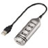 Hama USB 2.0 Hub 1:4, silver (00039690)