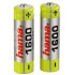 Hama NiMH Battery 2x AA (Mignon - HR 6) 1600 mAh (00046572) Hama NiMH Battery 2x AA (Mignon - HR 6) 1600 mAh (00046572)