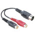 Hama Audio Adapter 2 RCA Female Jacks - 5-pin DIN Male Plug (00043336)