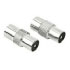 Hama Coaxial M Plug - Coaxial F Jack  (00043492)