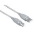 Hama USB Connection Cable A-Plug - B-Plug, grey, 1.8 m (00045021) Hama USB Connection Cable A-Plug - B-Plug, grey, 1.8 m (00045021)