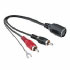 Hama Audio Adapter 2 RCA Male/External Ground Lead - 5-pin DIN Female (00043251)
