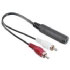 Hama Audio Adapter 2 RCA Male Plugs - 6,3 mm Female Jack Stereo (00043265)