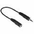 Hama Audio Adapter 3,5 mm Male Plug Stereo - 3,5 mm Female Jack Mono (00043275)