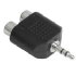 Hama Audio Short Adapter 3,5 mm Male Plug Stereo - 2 RCA Female Jacks (00043359)