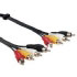Hama Audio Cable 4 RCA (phono) Plugs - 4 RCA (phono) Plugs, 1.2 m (00043318)