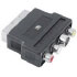 Hama Video Adapter 4-pin S-VHS Socket/ 3 RCA (phono) Jacks - Scart Plug (00042358)