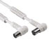 Hama Antenna Cable, w/ Iron Cores, Bent On Both Sides, 90 dB, 3 m (00043559)