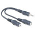 Hama Audio Adapter 3,5 mm Male Plug Stereo - 2 x 3,5 mm Female Jack Stereo (00043355)