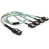 Delock Cable mini SAS 36pin > 4x SATA metal (SFF 8087 > 4x SATA) 50cm (83058)