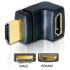 Delock HDMI Stecker > HDMI Buchse 90 oben (65072)