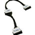 Cablestogo 24in Go!Mod Molded Round 2-Device Floppy Cable Black (50006)