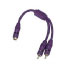 Hama Y Adapter, RCA, socket - 2 plugs, violet (00045692)