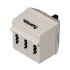 Hama TAE-F Male Plug - Triple Wall Socket NFF (00044550)