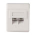 Hama ADSL-CAT5e Wall Socket, surface mounted, white (00044581)