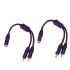 Hama Y-Adapter, 1 RCA (phono) Socket - 2 RCA Plugs, violet (00062290) Hama Y-Adapter, 1 RCA (phono) Socket - 2 RCA Plugs, violet (00062290)